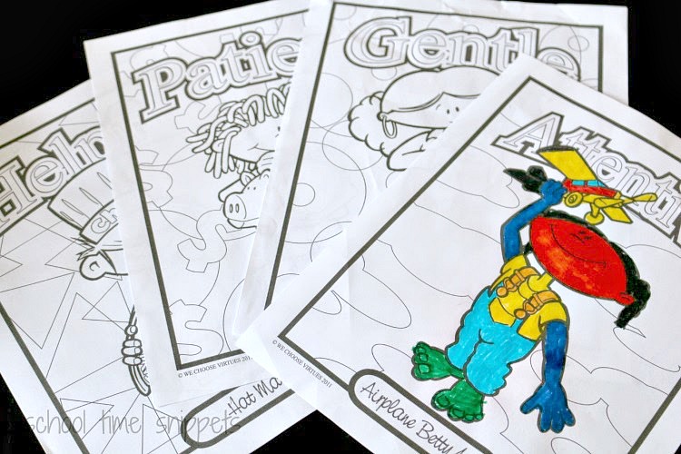 Character Education Coloring Pages