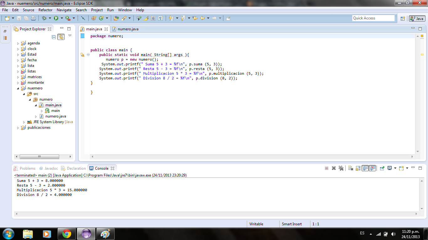 Taller Poo: operaciones basicas en java
