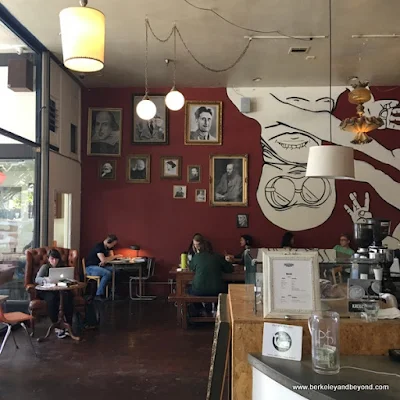 interior of Kreuzberg Coffee Company in downtown San Luis Obispo, California