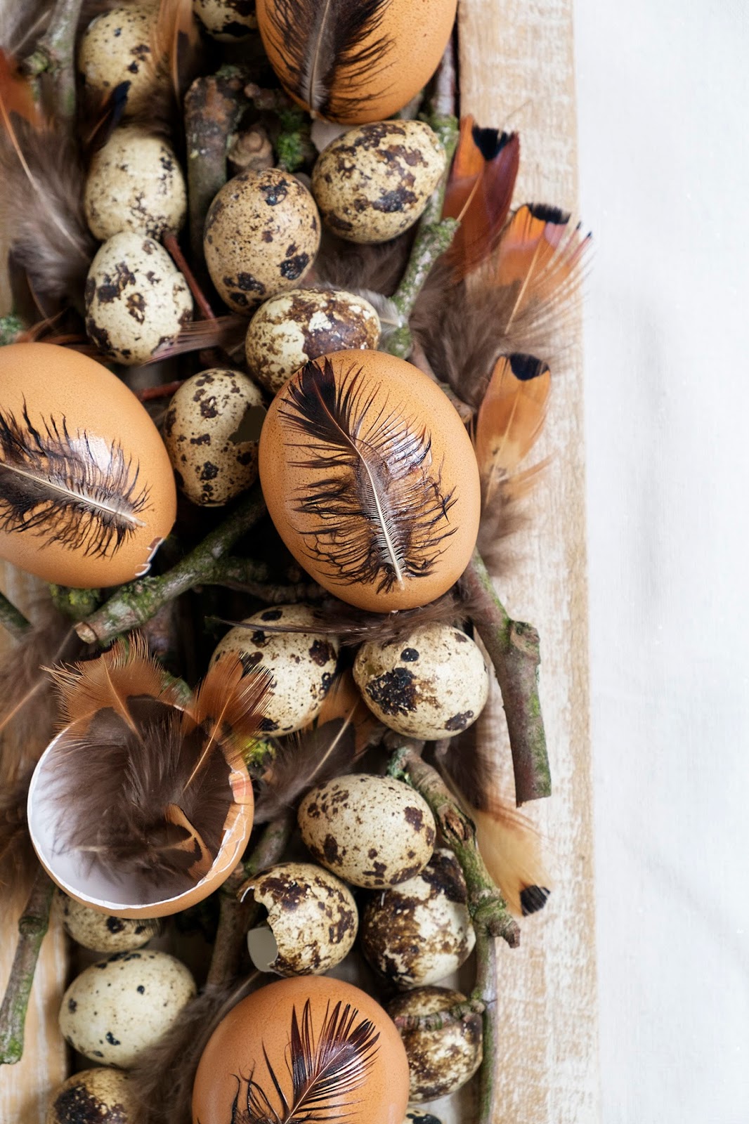 Dicteren klant Verniel Leuk decoreren met eieren en veren voor Pasen - Paasdecoratie. – ElsaRblog