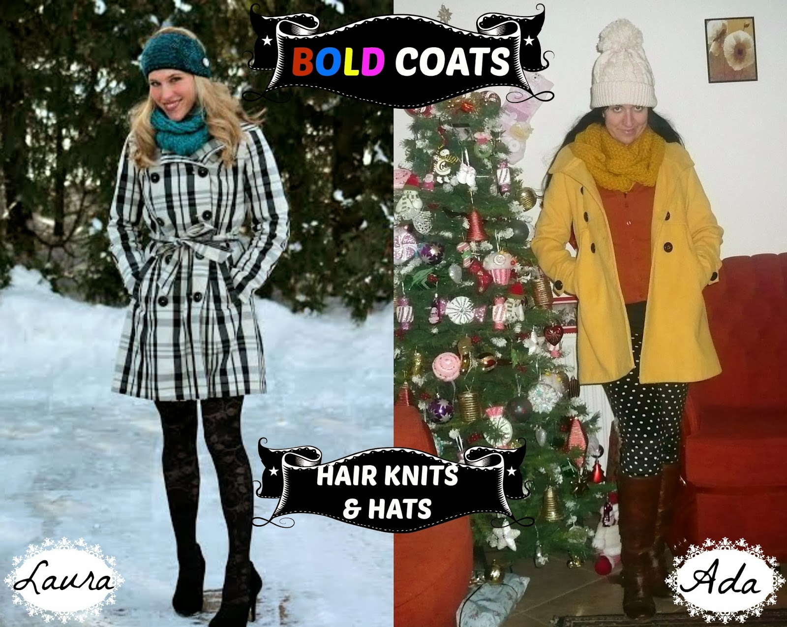 Winter Must Haves: Bold Coats and Knit Hats/Headbands