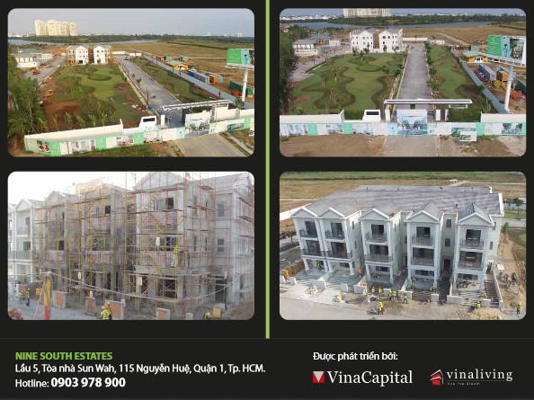 Tiến độ dự án Nine South Estates đầu tháng 3 năm 2016