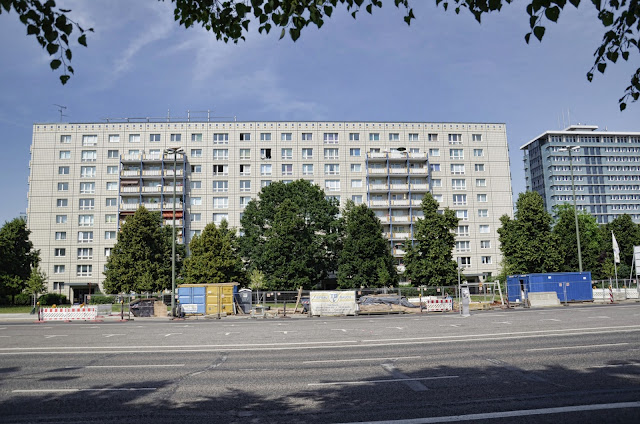 Baustelle Einbau eines Aufzuges, U5 Karl-Marx-Allee 23A, 10178 Berlin, 20.06.2013