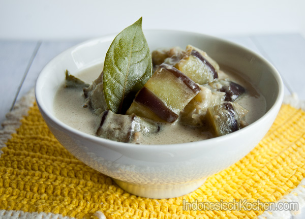 Herzhafte Auberginen Kokosmilchsuppe (Sayur Terong Gurih) Herzhafte Auberginen Kokosmilchsuppe (Sayur Terong Gurih)