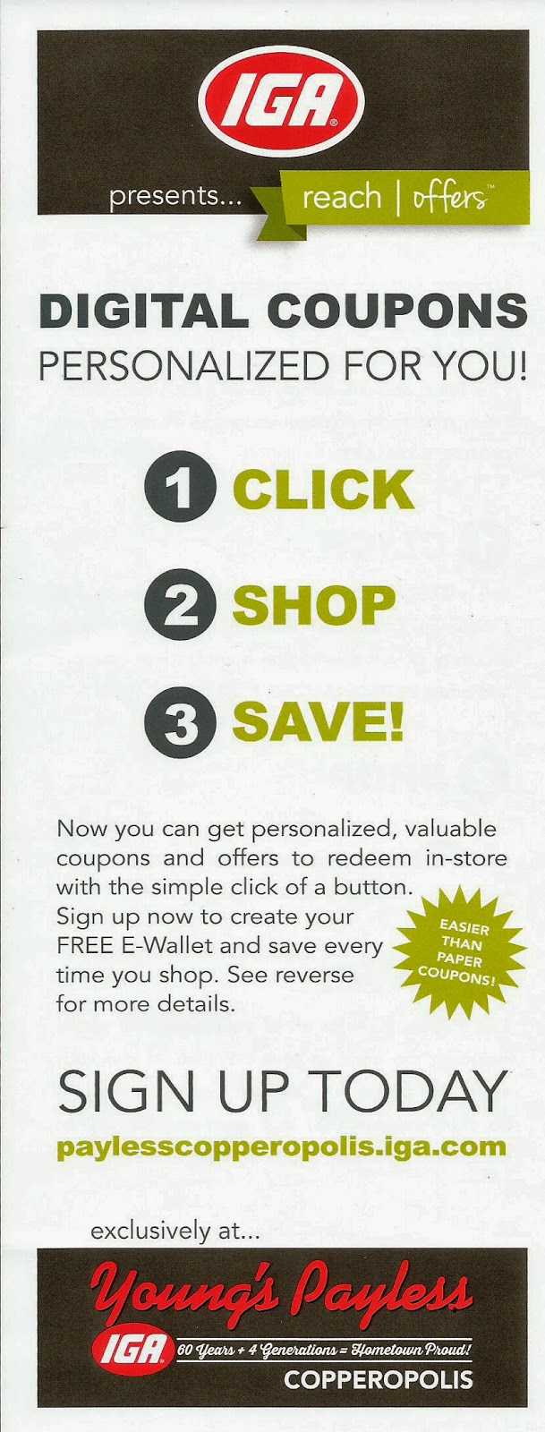 Copper Gazette Payless IGA unveils new way for you to save
