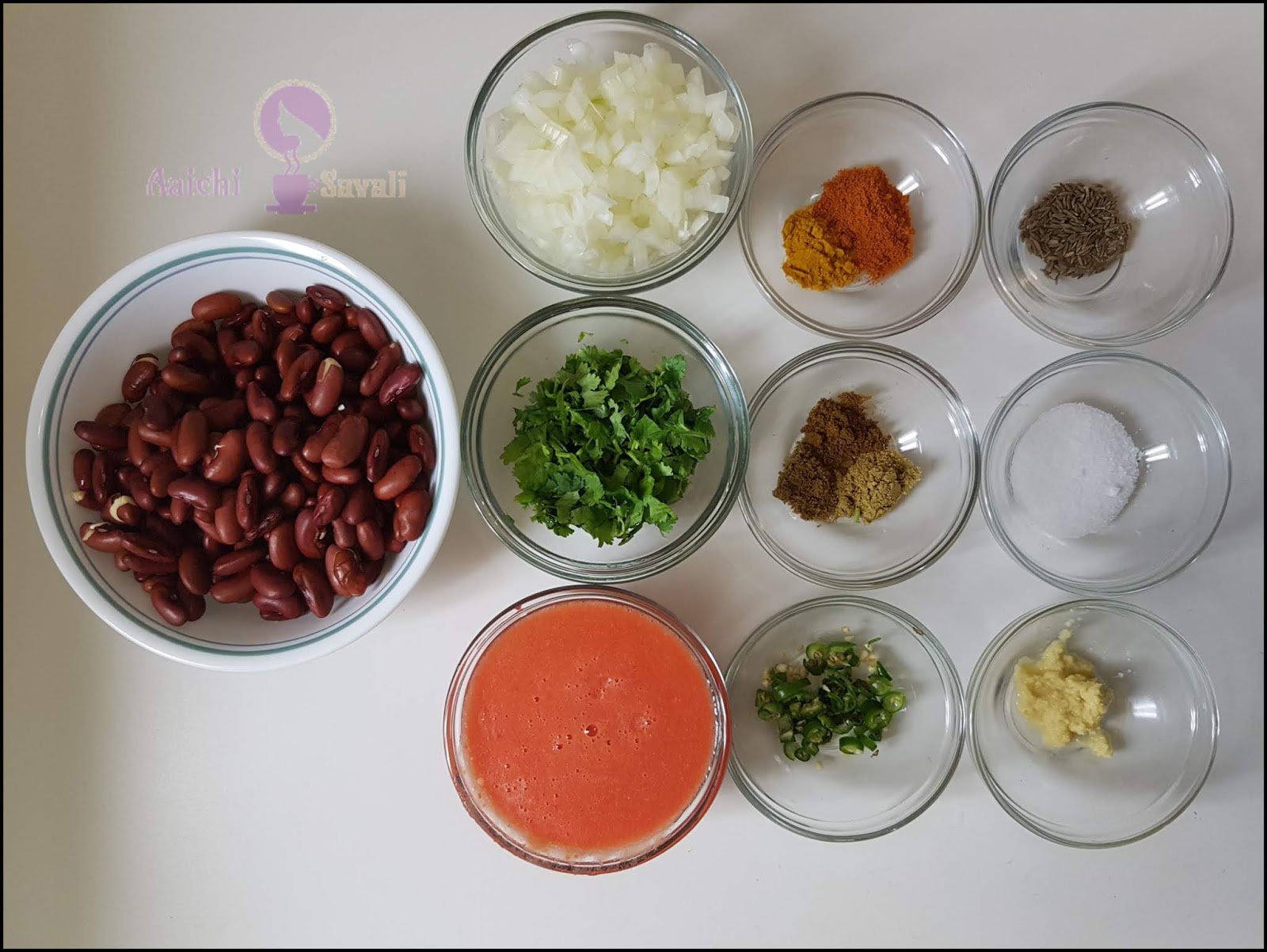 Instant Pot Vegan and High protein Kidney Beans Curry / Rajma Masala