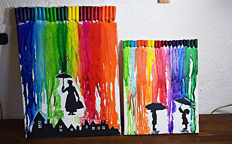 Egomanía triste En la cabeza de Planeta Virtual: Crayon art: cómo hacer cuadros con ceras de colores