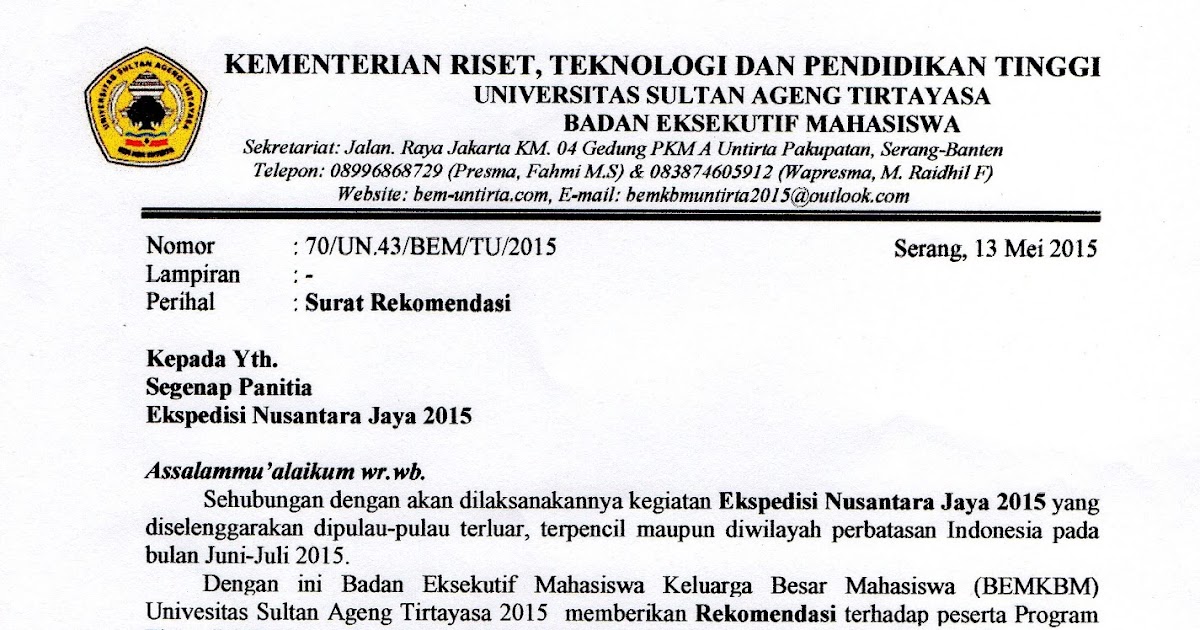 Contoh Surat Rekomendasi Amdal Contoh Surat Contoh Surat Rekomendasi Amdal Contoh Surat