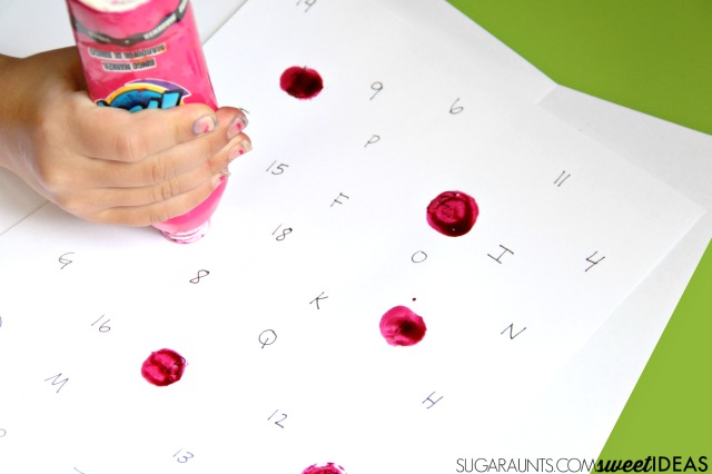 Visual Scanning Activity using paint dobbers Visual Scanning Activity using paint dobbers