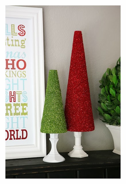 DIY Sparkly Glitter Christmas Tree