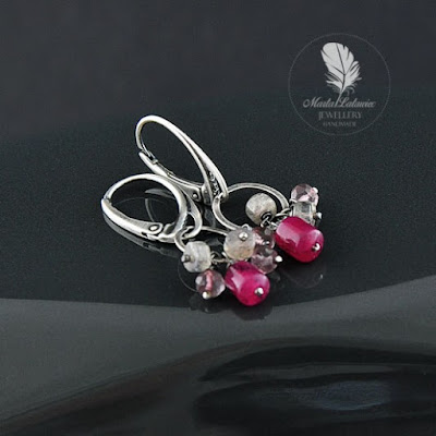 kolczyki berry smoothie srebrne kolczyki z naturalnymi kamieniami gdzie kupować biżuterię online