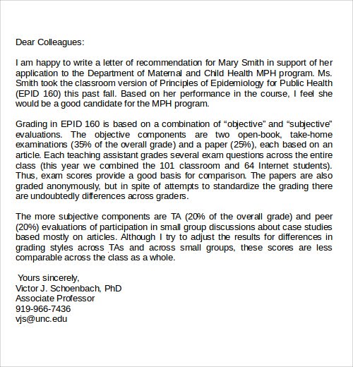 Recommendation Letter Templates
