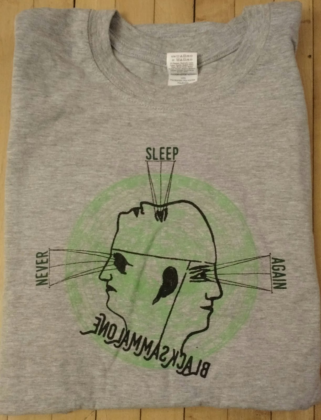 $10 - Never Sleep Again T shirt / Gildan Softstyle 100% cotton T
