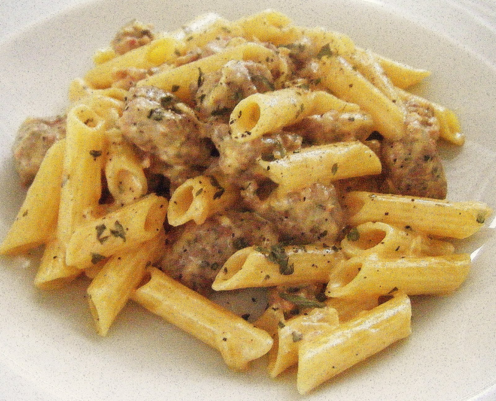 the Best Recipes Sausage & Mustard Pasta