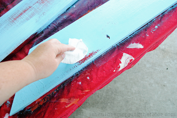 How to Achieve a Chippy LayeredPaint Finish on Wood Pieces i should