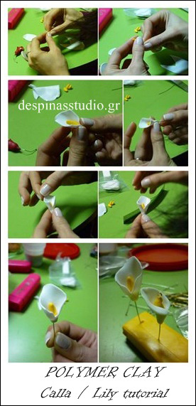 Polymer clay tutorial : Flower Calla /Lily for mother's day Polymer clay tutorial : Flower Calla /Lily for mother's day