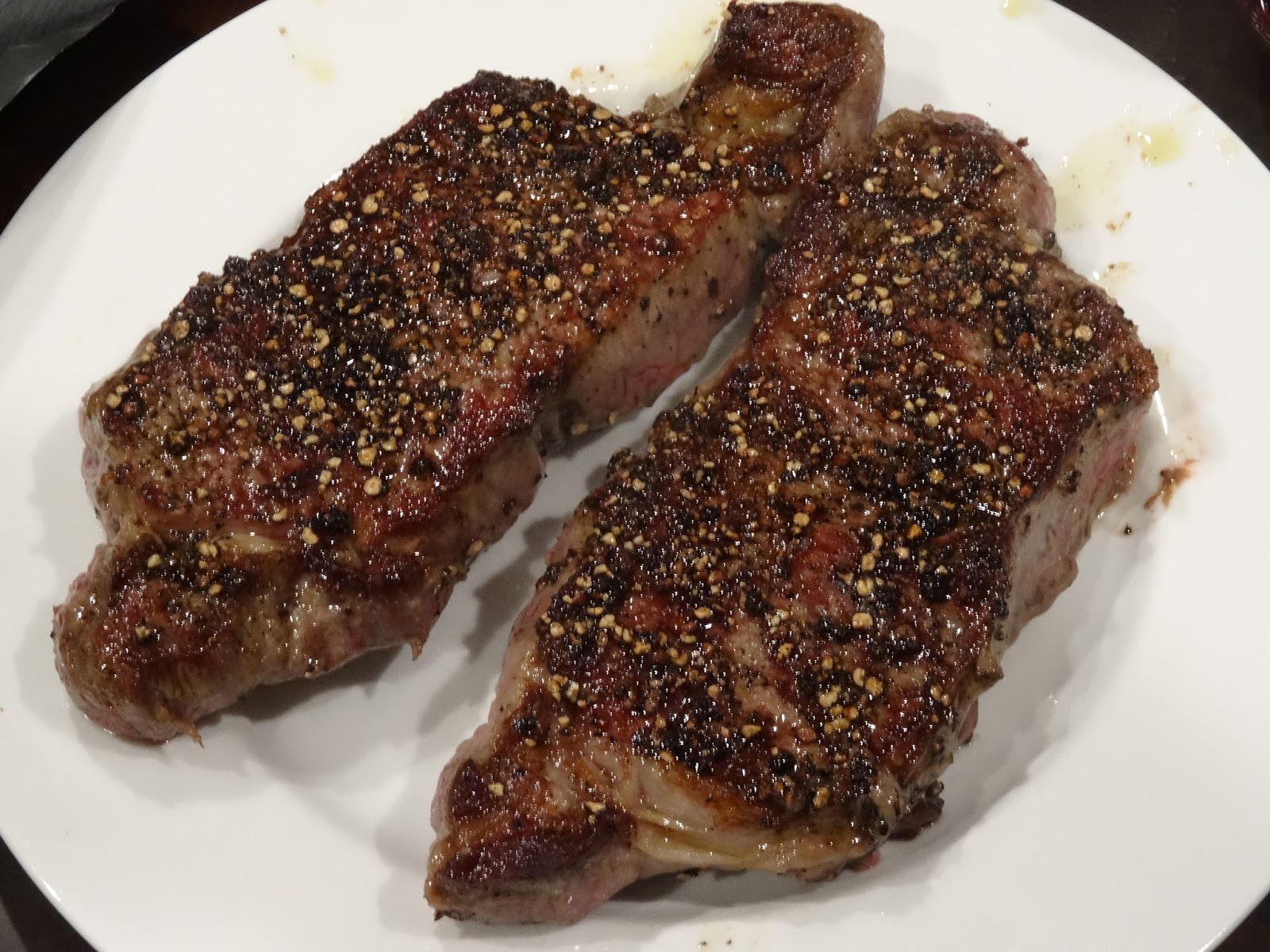 TEST 39 Steak Au Poivre with Mashed Potato Gratin and Roasted Brussel