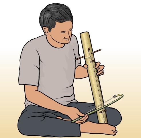 ソー・バン Saw bang タイ王国の弦楽器 เครื่องดนตรีโค้งคำนับ