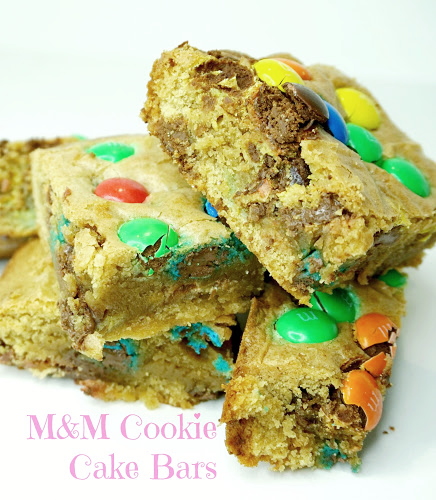 M&M Cookie Dough Bar Recipe | Blonde Vision