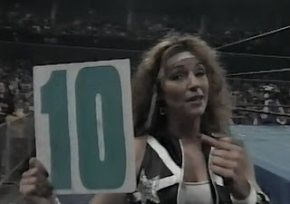 WCW SUPERBRAWL VI 1996 - Kimberly Page The Diamond Doll rooted for Marc Mero against her real life partner, DDP