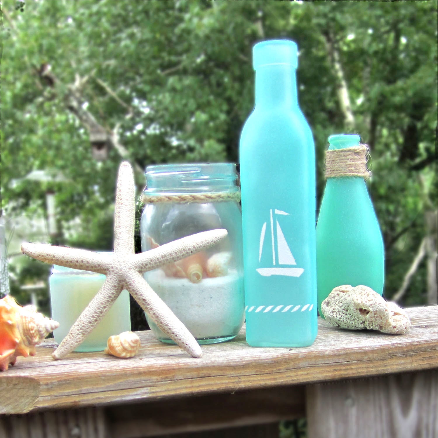 365 Designs: Turning Jars into Beach Glass & other Modern Nautical