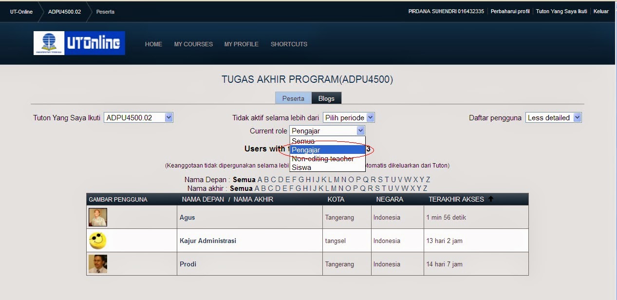Mengetahui Tutor/Pengajar Tutorial Online (Tuton) UT | Universitas ...