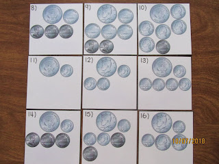 Counting Coins with Half Dollars Task Cards