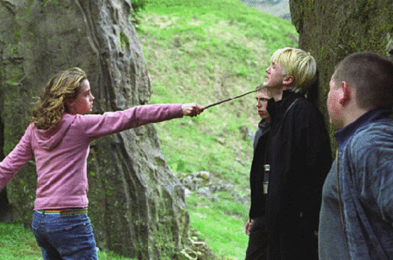 Emma bullies a classmate in Harry Potter and the Prisoner of Azkaban movieloversreviews.filminspector.com