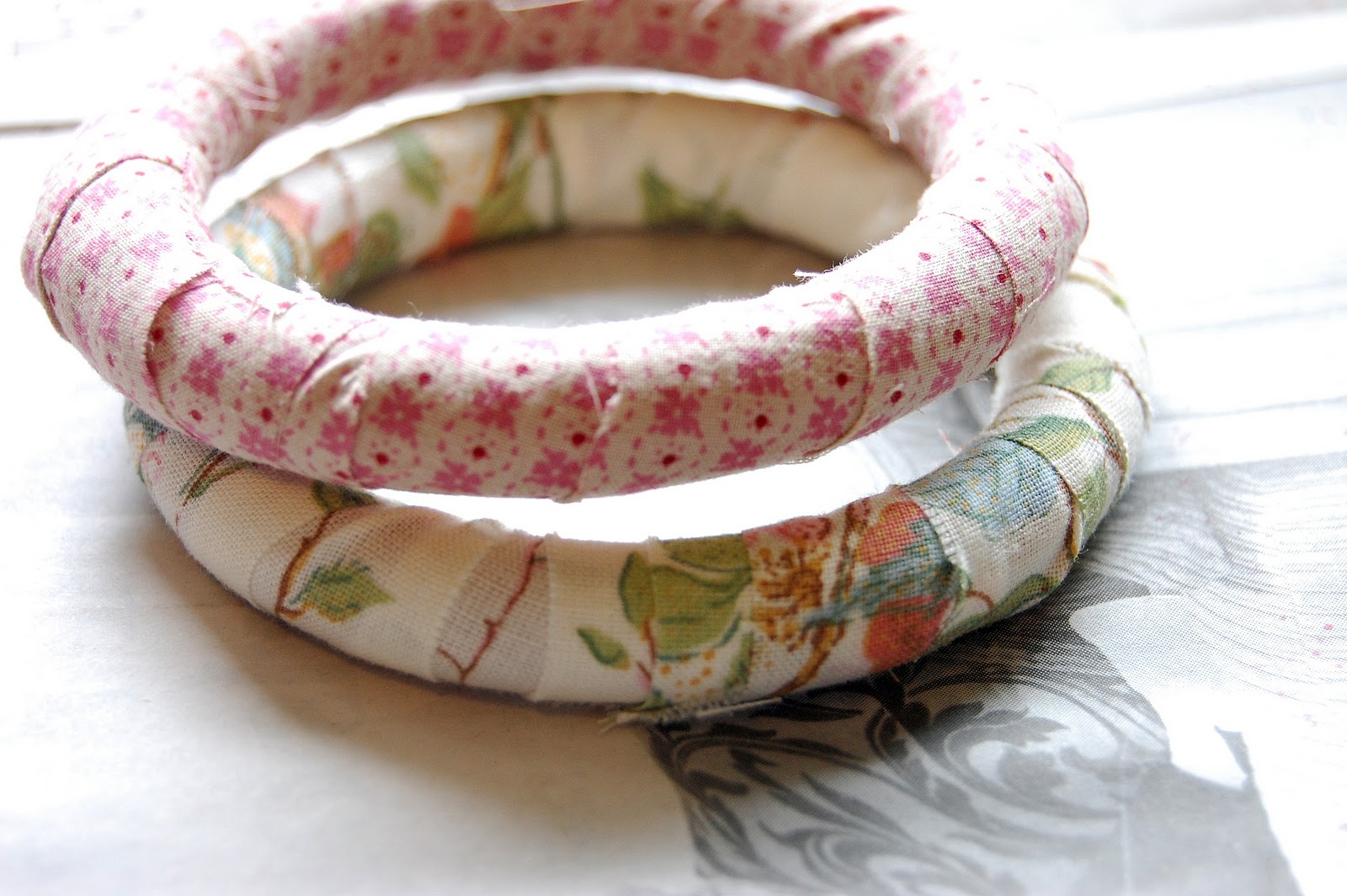 Creating Paper Dreams DIY fabric bangles