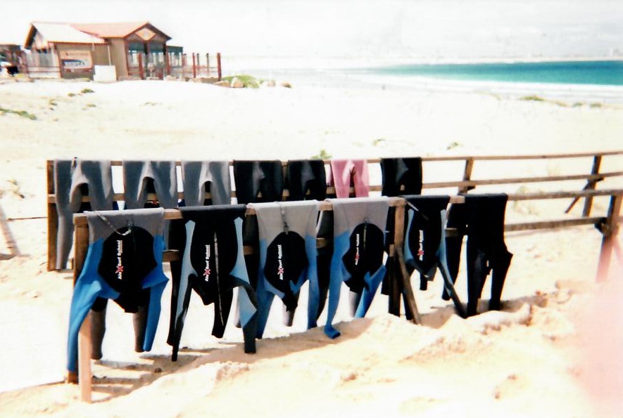 surfing break in baleal portugal wetsuits