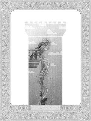 “Rapunzel” Once Upon A Time Standard Edition Screen Print by Kevin Tong