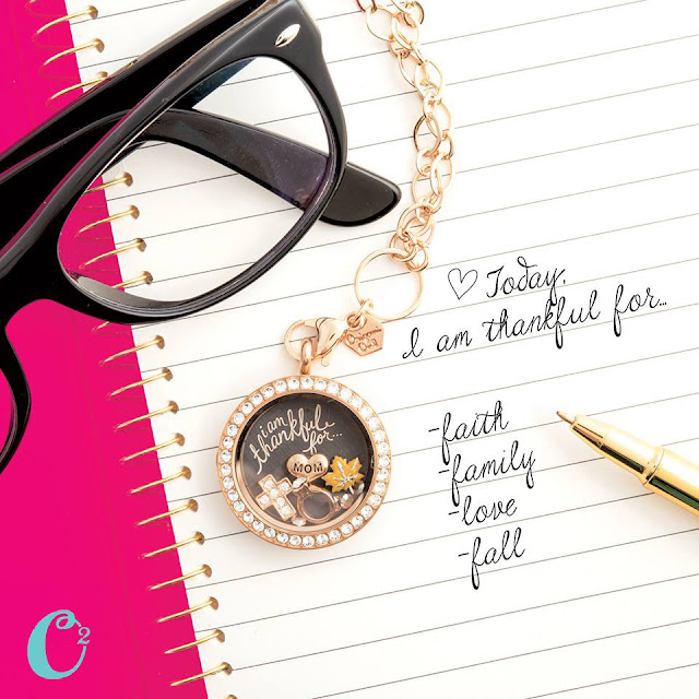 Thankful Heart Origami Owl Living Locket from StoriedCharms.com