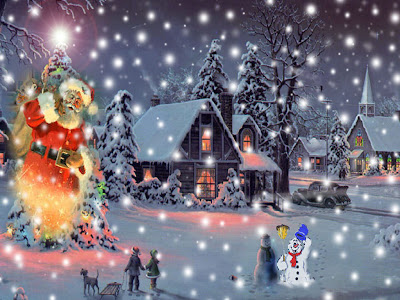 snow_fall_santa_white_house_BG_wallpaper snow_fall_santa_white_house_BG_wallpaper