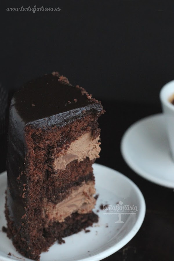 Tarta árbol de chocolate