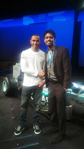 At BlackberryLive with Lewis Hamilton