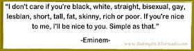 Eminem quote of liking others | www.BakingInATornado.com | #kindness #compassion