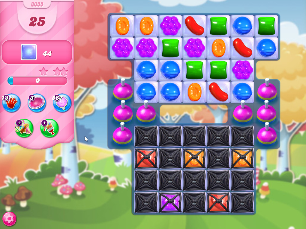 Candy Crush Saga level 3633 Candy Crush Saga level 3633