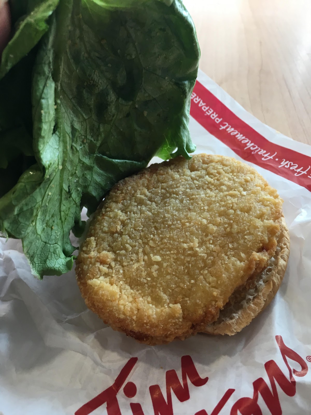 Adorable Fluff Tim Hortons. Chicken Sandwich Review.