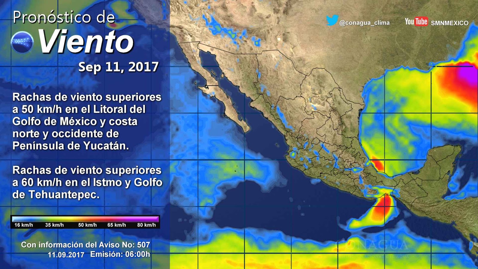 LA VOZ DEL PUEBLO Pronóstico Meteorológico General 11 de Septiembre