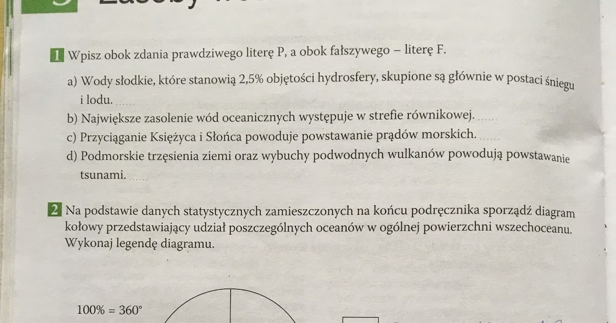 Sprawdzian Geografia Kl 1 Gimnazjum Atmosfera Rozwiązania ćwiczeń - gimnazjum i technikum: PLANETA NOWA 1 - Zasoby