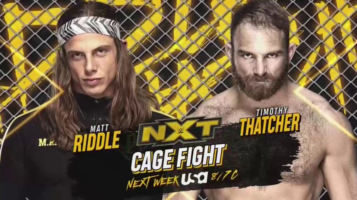 WWE divulga novas imagens da cage para o combate de Timothy Thatcher e Matt Riddle