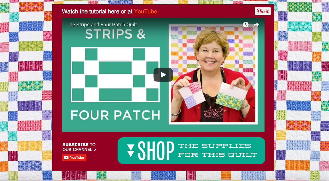 Sew in Love {with Fabric} Precut strips in action!