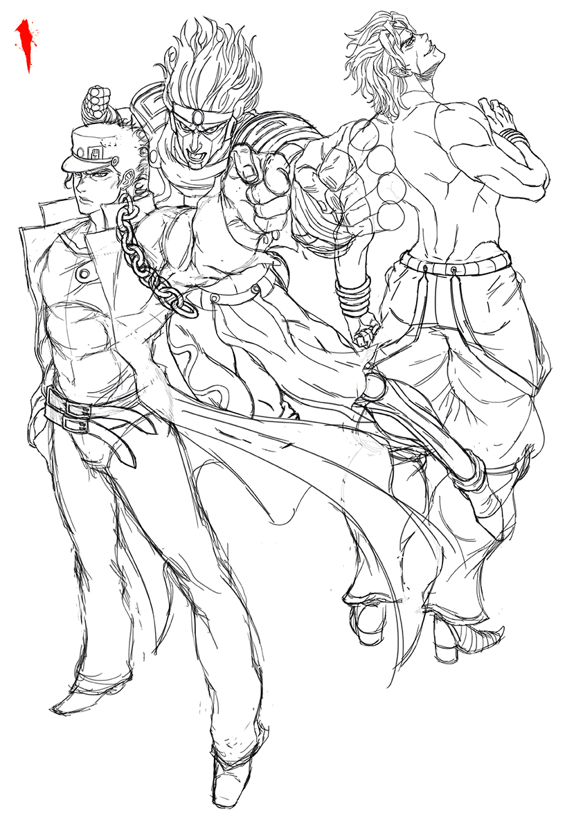 Jojo Bizarre Adventure Coloring Pages