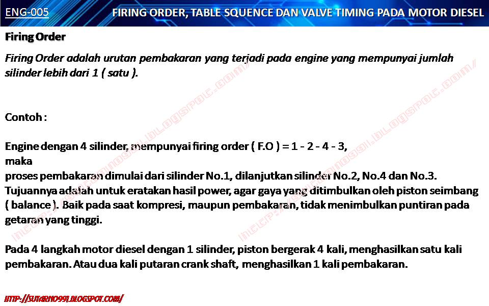 sutarno991.blogspot.com: FIRING ORDER, TABLE SQUENCE DAN VALVE TIMING ...