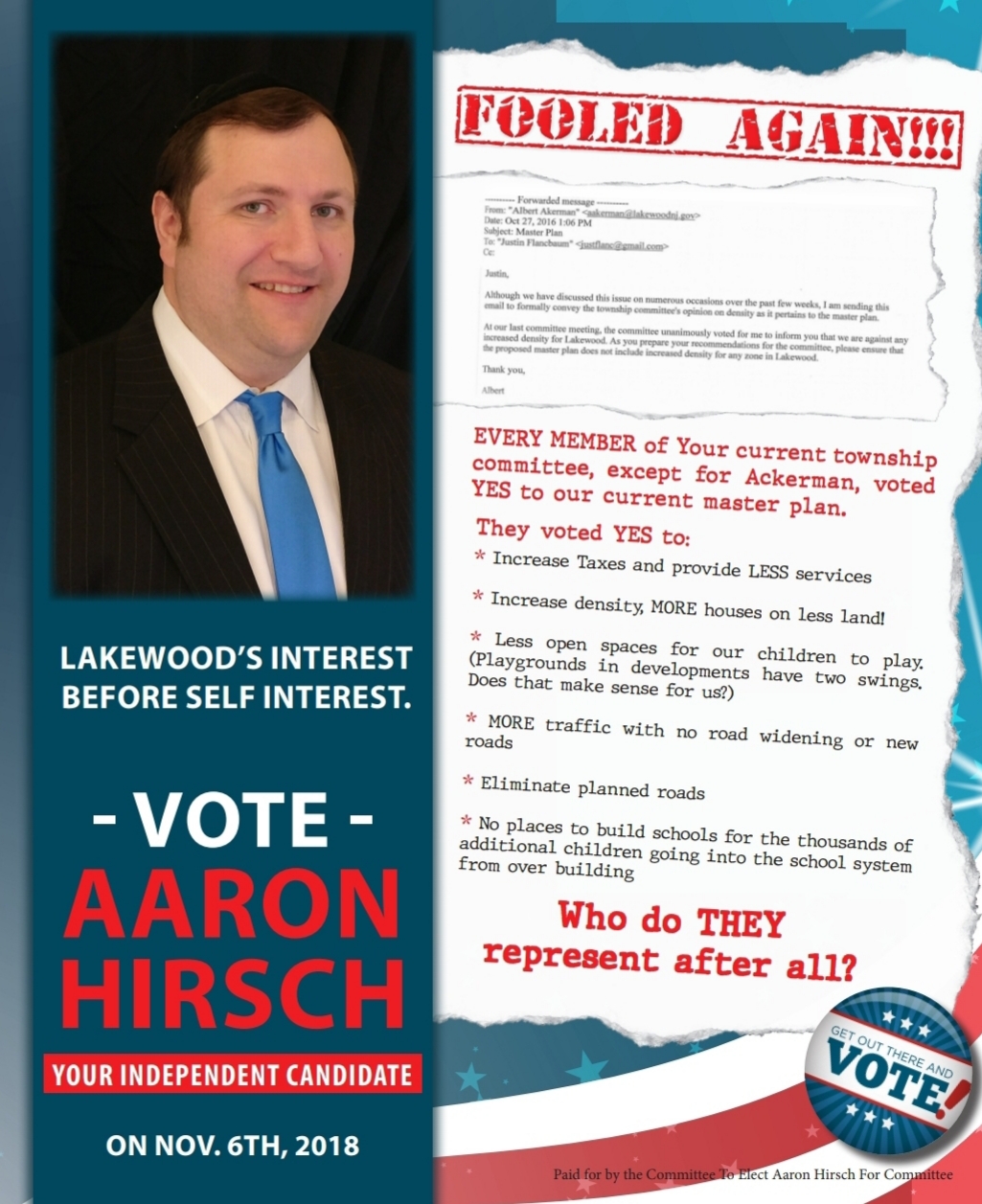 Hefkervelt Lakewood Elections Independent Candidate
