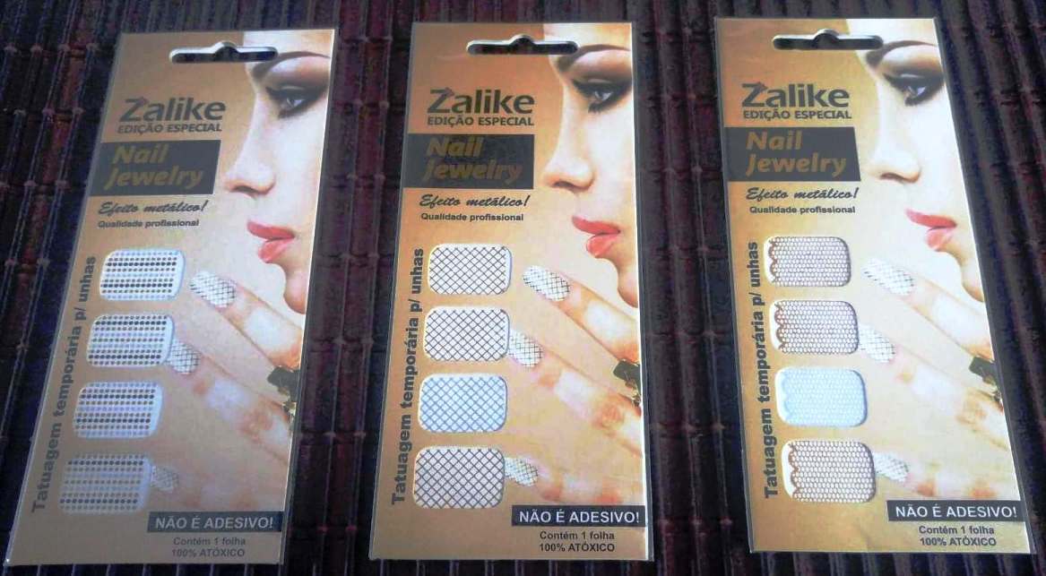 Recebidos da Zalike, películas de unhas e tatuagens temporárias de pele!