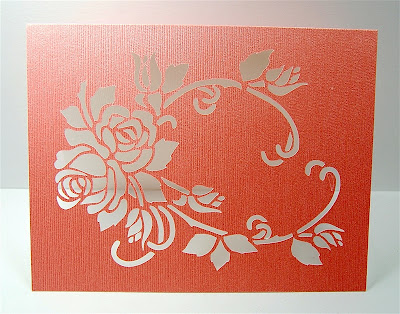 Capadia Designs: Rose card with Dover sample image