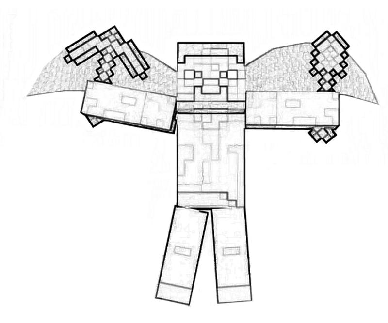 excellent minecraft coloring pages title=