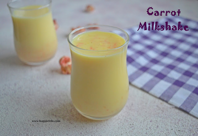 Carrot Milk Shake Recipe | Sauteed Carrot Milk Shake | How to make Carrot Milkshake