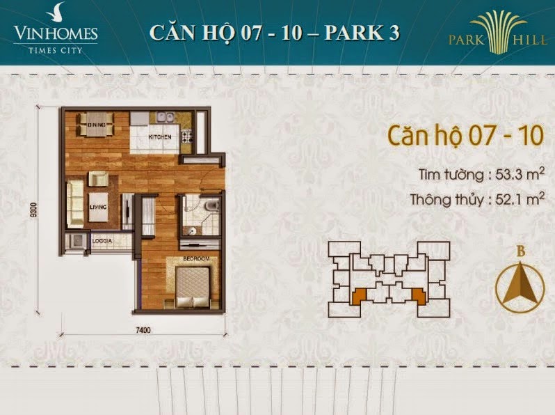 Căn hộ 07 và 10 Times City Park Hill 3 Căn hộ 07 và 10 Times City Park Hill 3